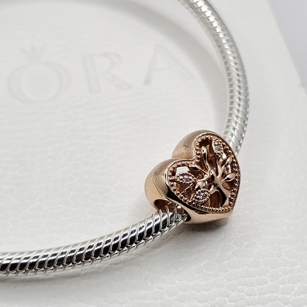 👨👩👧👦 Authentic Pandora ROSE FAMILY CHARM - Picture 4 of 11